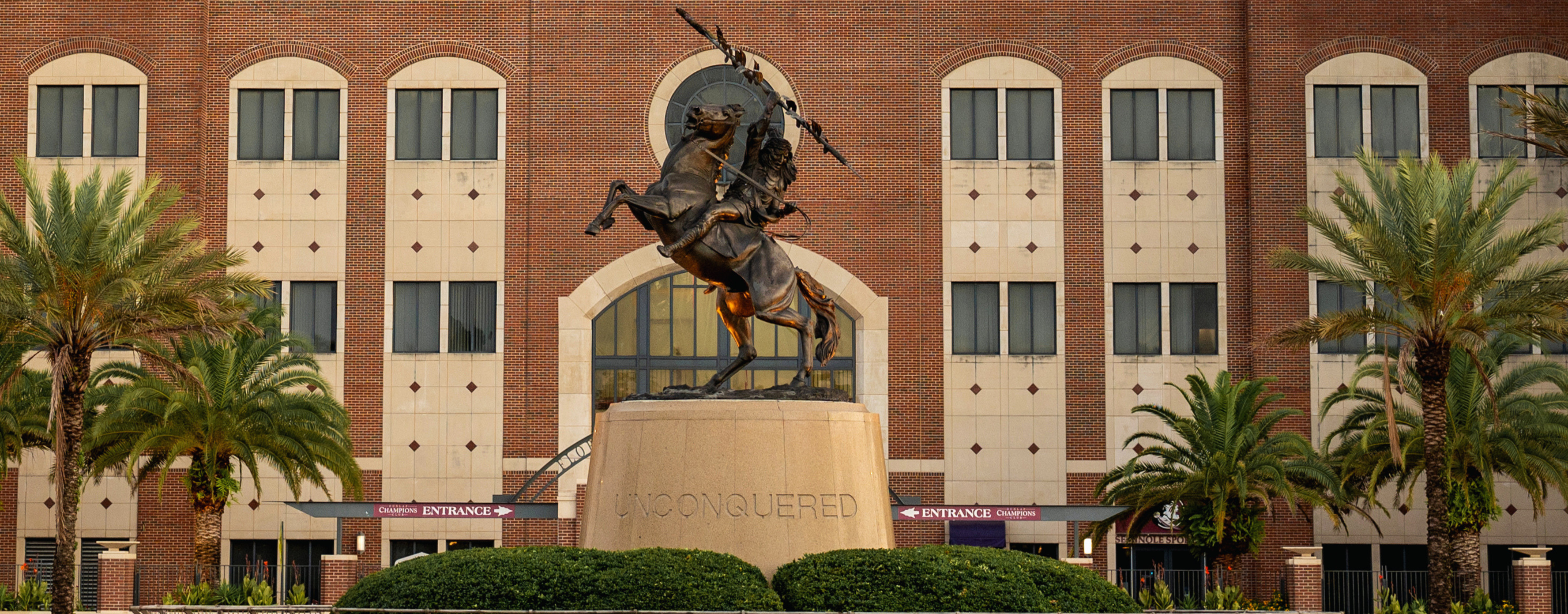 The Unconquered Statue at Florida State University outside of Doak Campbell Stadium.
