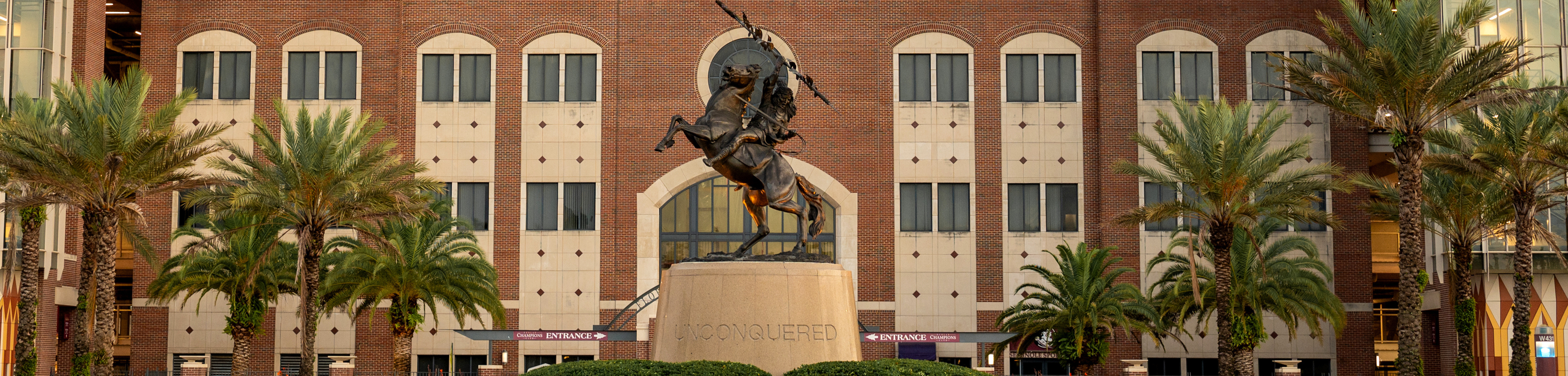 The Unconquered Statue at Florida State University outside of Doak Campbell Stadium.