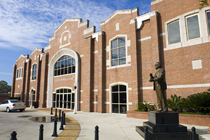 Photo of the exterior of the Claude Pepper Building on Florida State University's campus